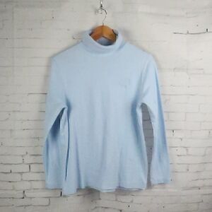 BLAIR LIGHT BLUE LONG SLEEVE TURTLENECK TOP SIZE MEDIUM
